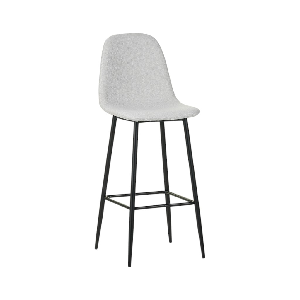 Silla De Bar Paula Gris 49,5x41x109,5cm
