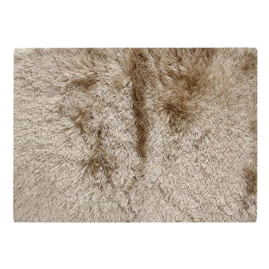 Alfombra Decorativa Beige De Poliéster 60X90Cm
