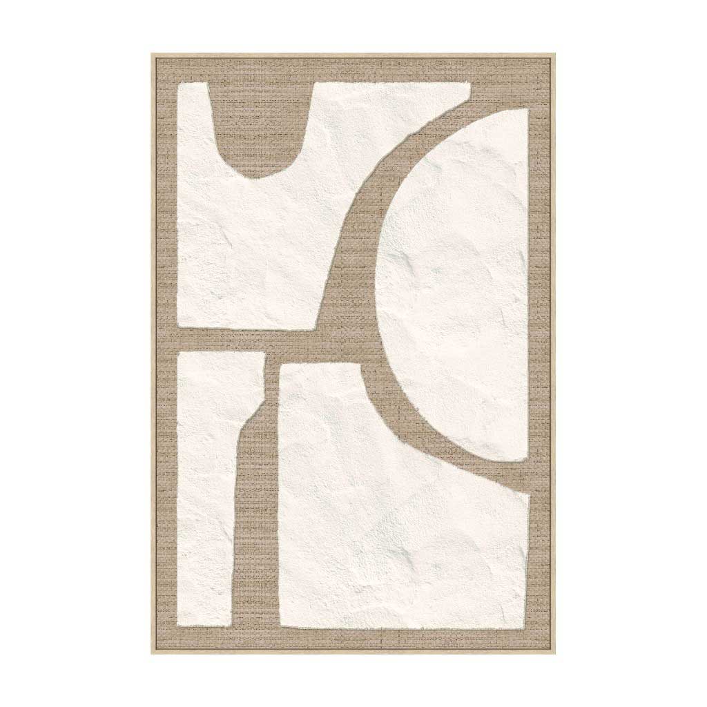 Cuadro Abstracto Bohemio Beige 83x4x123cm