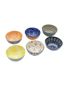 Cuenco Con Diseño Estampado Bohemio Surtidos 12Cm