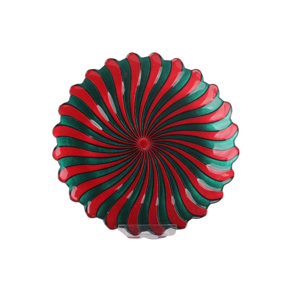 Bandeja Para Tartas Verde Y Rojo 21 Cm