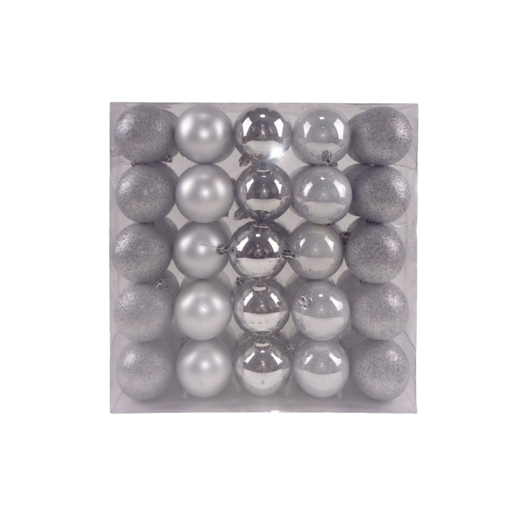 50 Piezas De Bambalinas Plateado 7cm