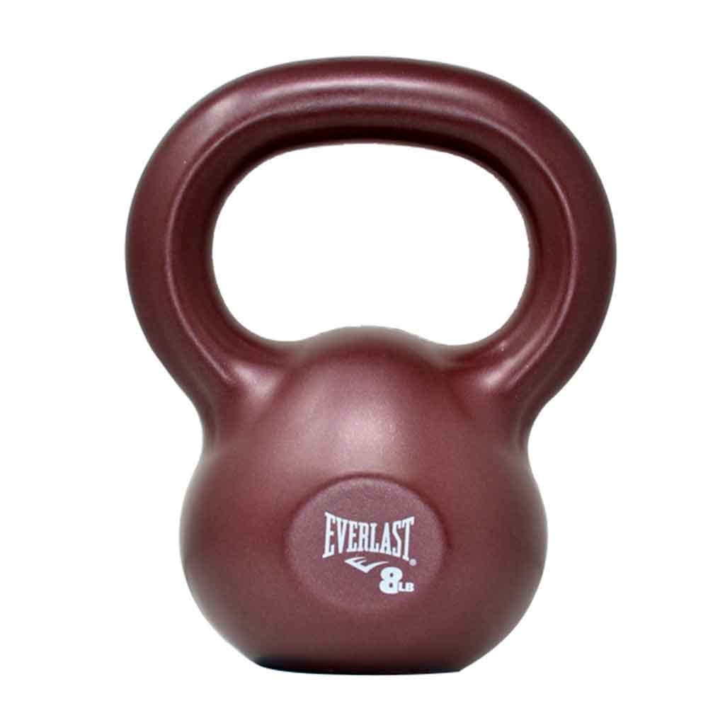 Mancuerna Kettlebell Rojo Vino PVC 8LB Everlast