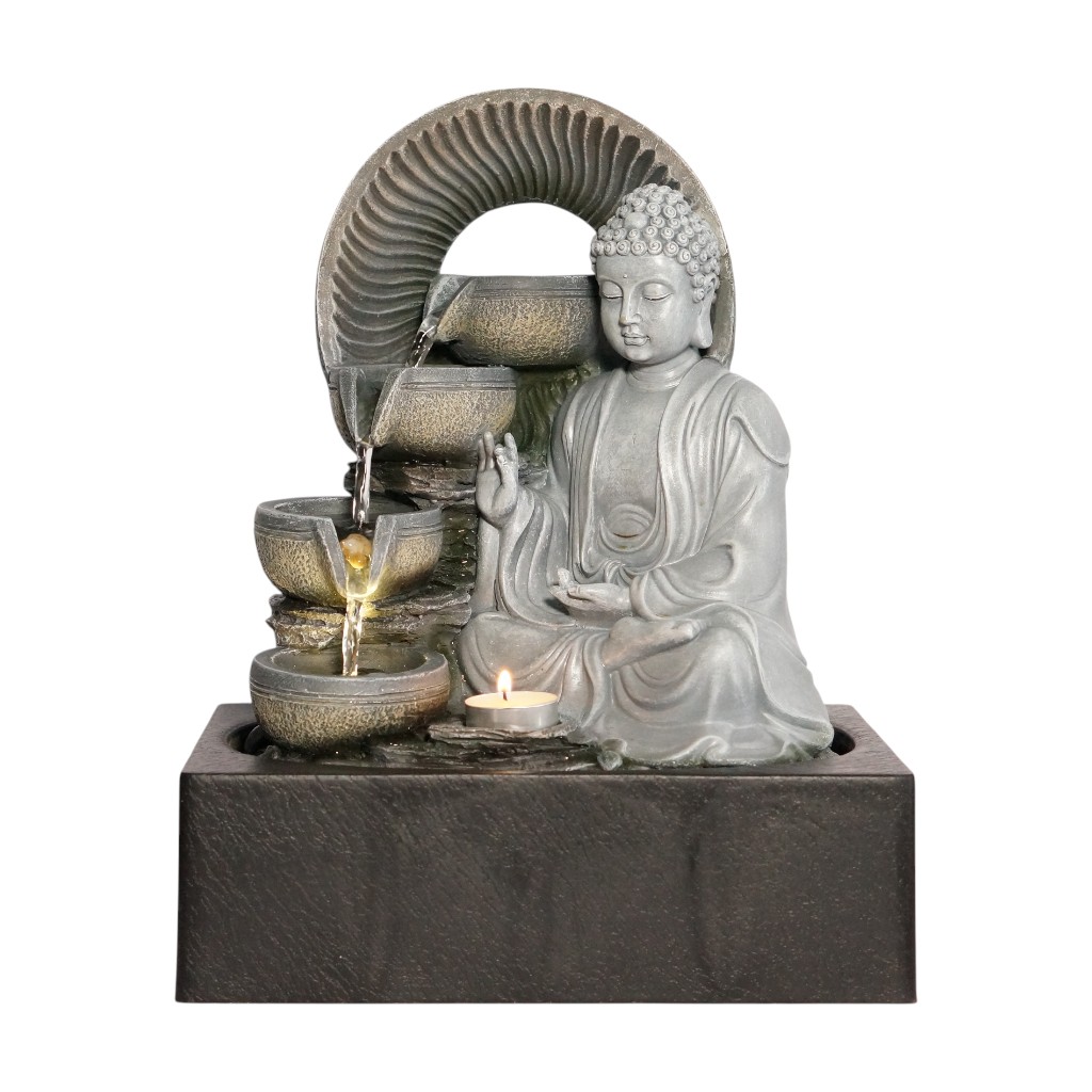 Fuente Decorativa De Buda 29X21X35Cm