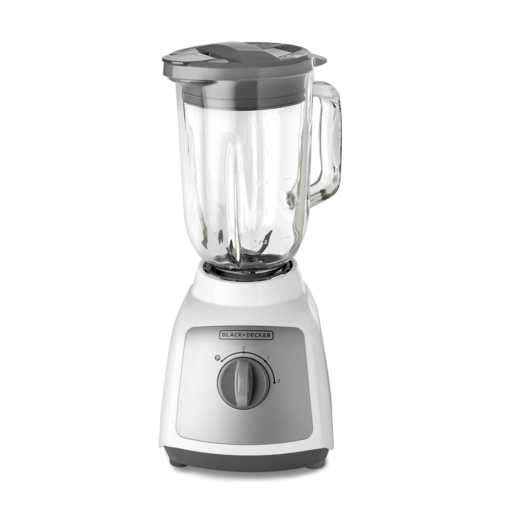 Licuadora 2v Jarra Vidrio 550w Blanca Black & Decker
