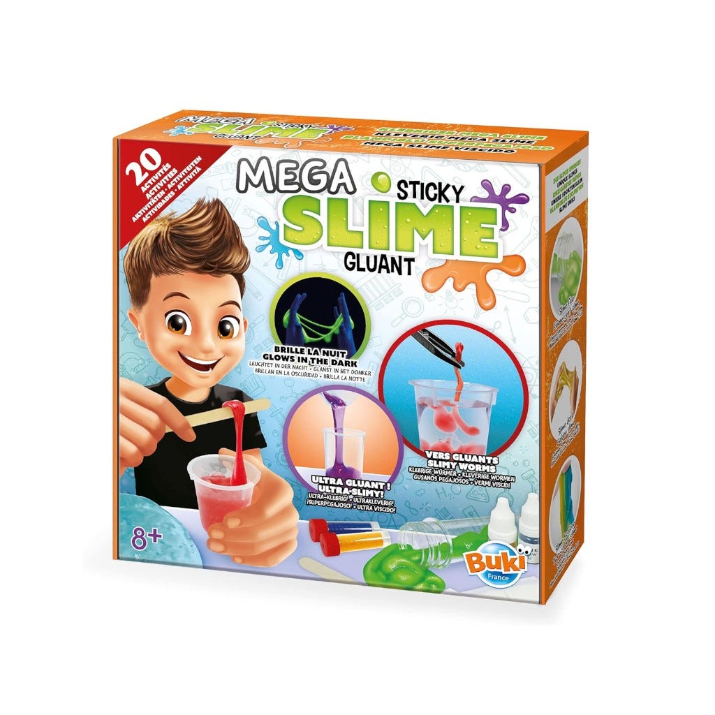 Mega Slime Pegajoso 20 Experimentos