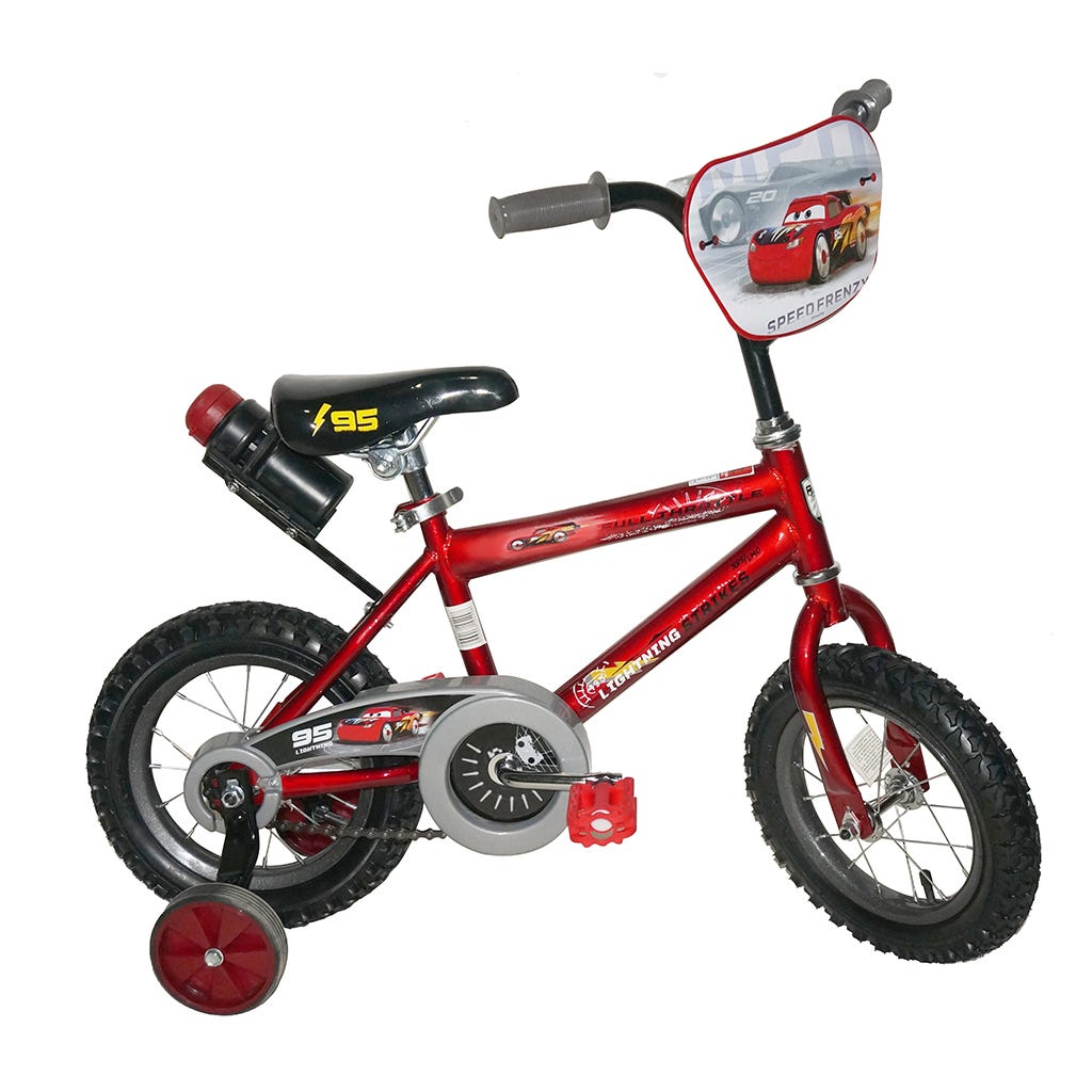 Bicicleta Deluxe Cars Disney Para Niños 12"