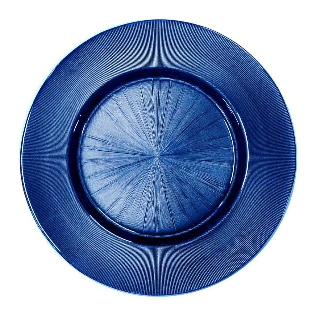 Plato De Fondo Azul Oscuro 33Cm