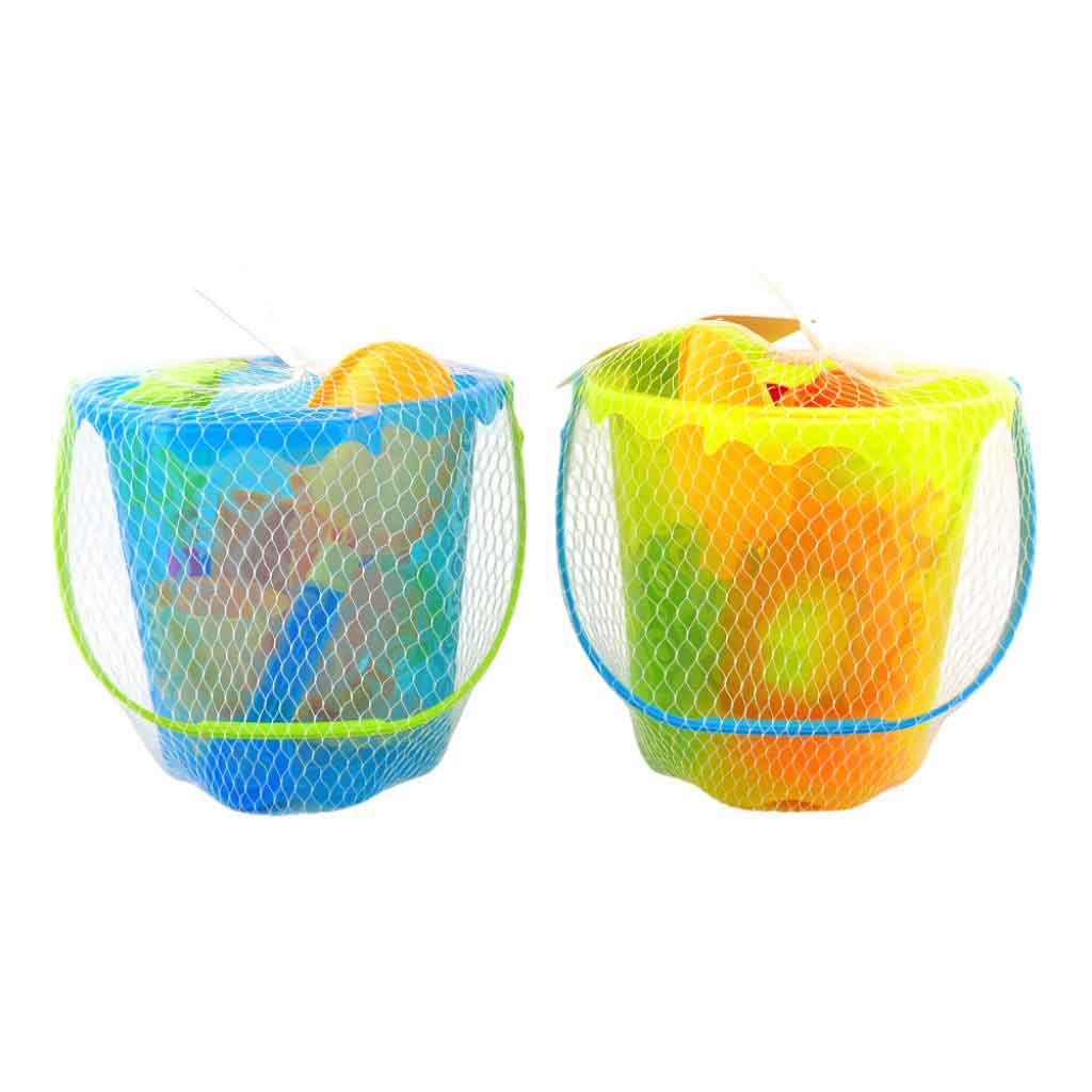Balde De Playa Con Accesorios 8Pzs Surtido