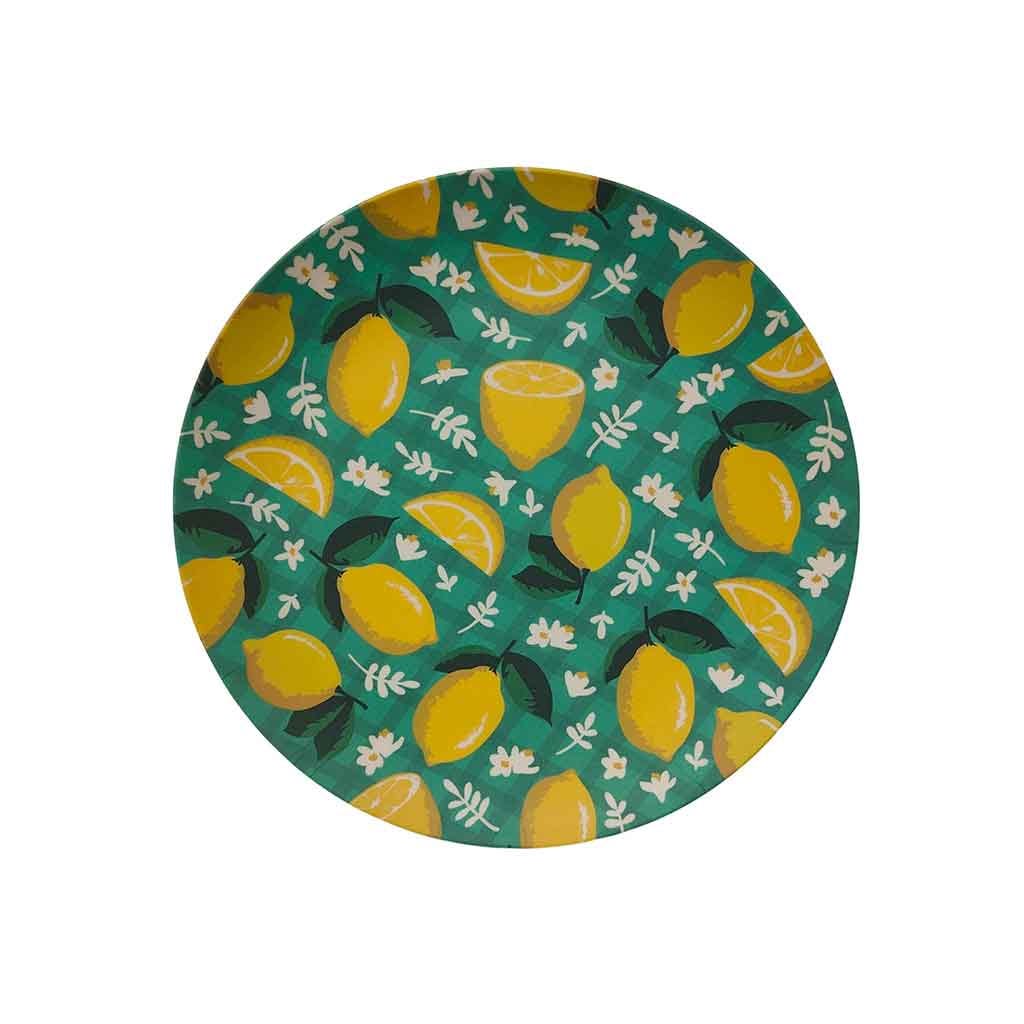 Platado De Ensalada Estampado De Limón 20Cm