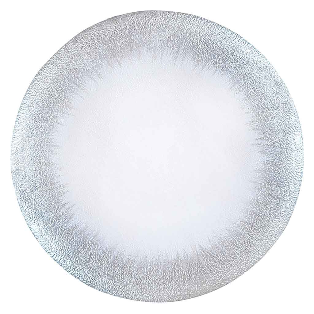 Plato de fondo plateado 33cm