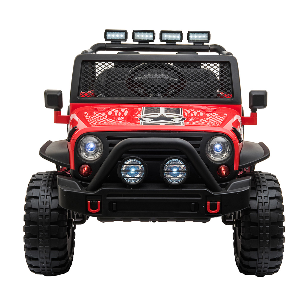 Carro recargable rojo Style Wrangler 4x4