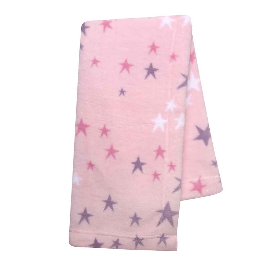 Cobija de unicornio con estrellas