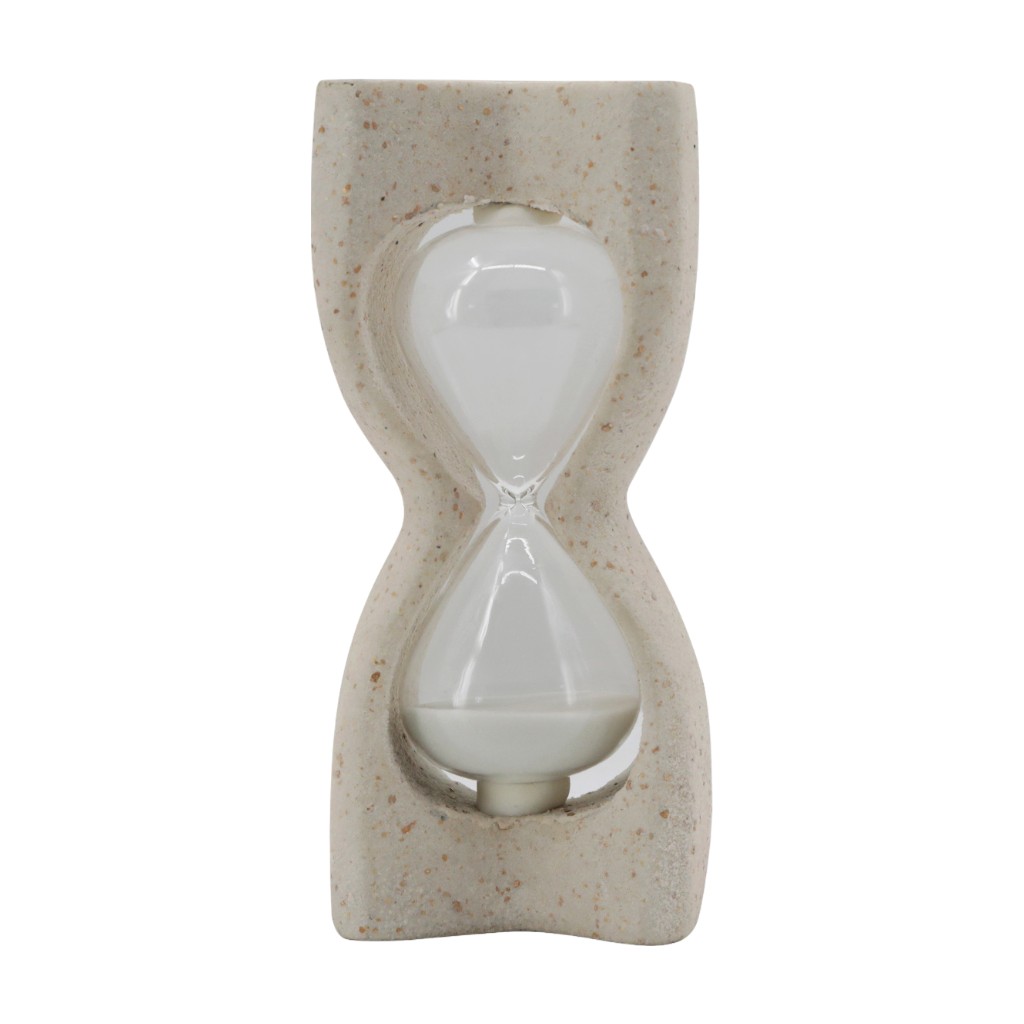 Figura Decorativa De Reloj De Arena 10x7x23cm