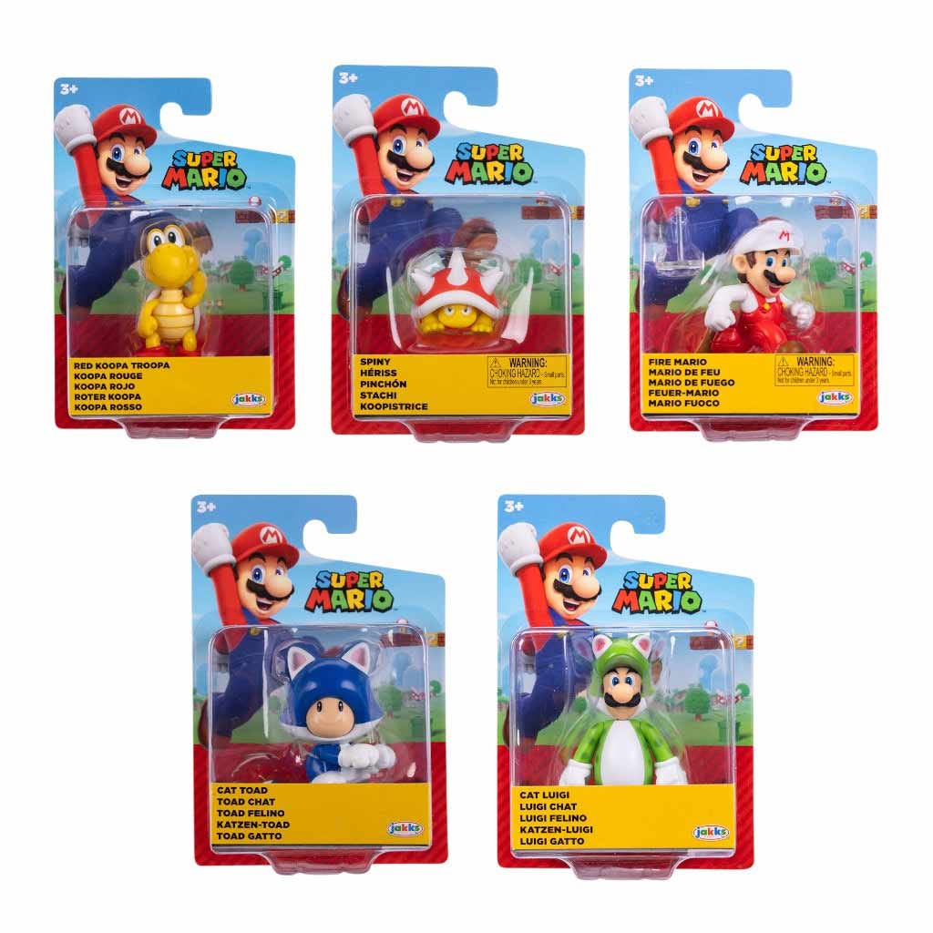 Nintendo Wave 57 Figuras Articuladas Coleccionables 6.35cm Surtidas