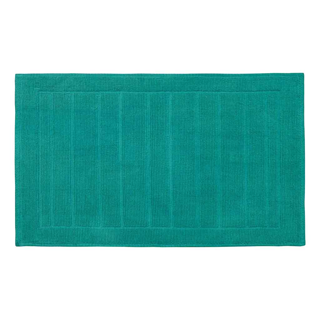 Alfombra de baño verde aqua con detalle 50X80CM