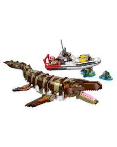 Bloques Lego Misión Maval: Mosasaurus Construible Jurassic World 858Pzs
