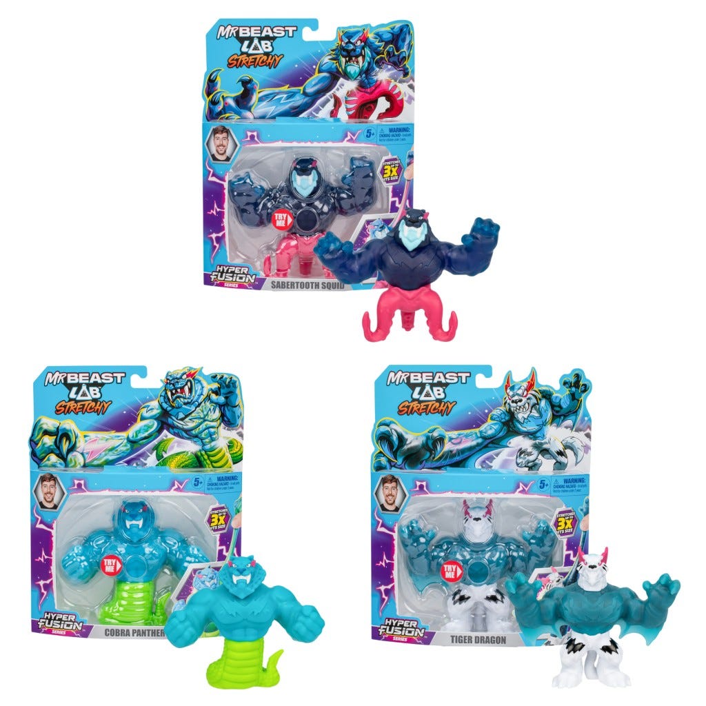 Hyper Fusion Mrbeast Figura De Acción Estirable Surtido - Aliss