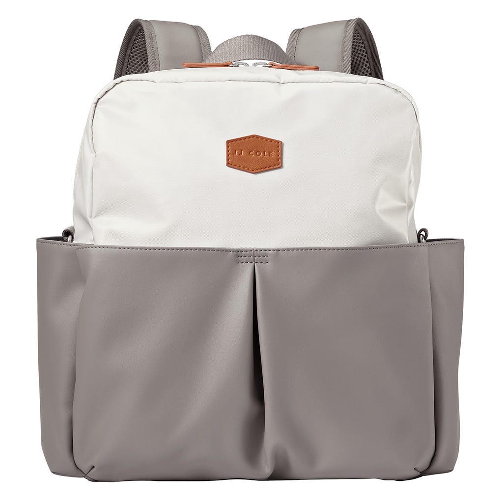Bolso pañalera para bebé gris JJ Cole
