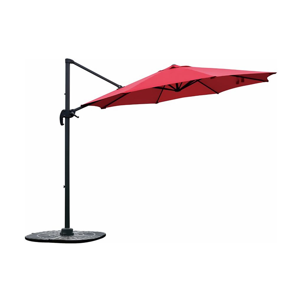 Sombrilla colgante banana rojo vino