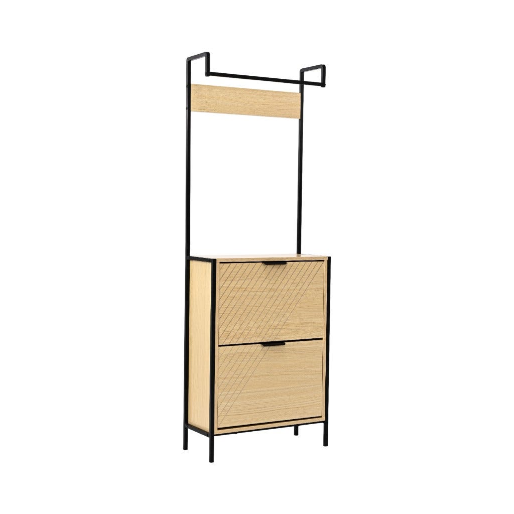 Perchero Kendrick Con 2 Cajones 60X26X172Cm