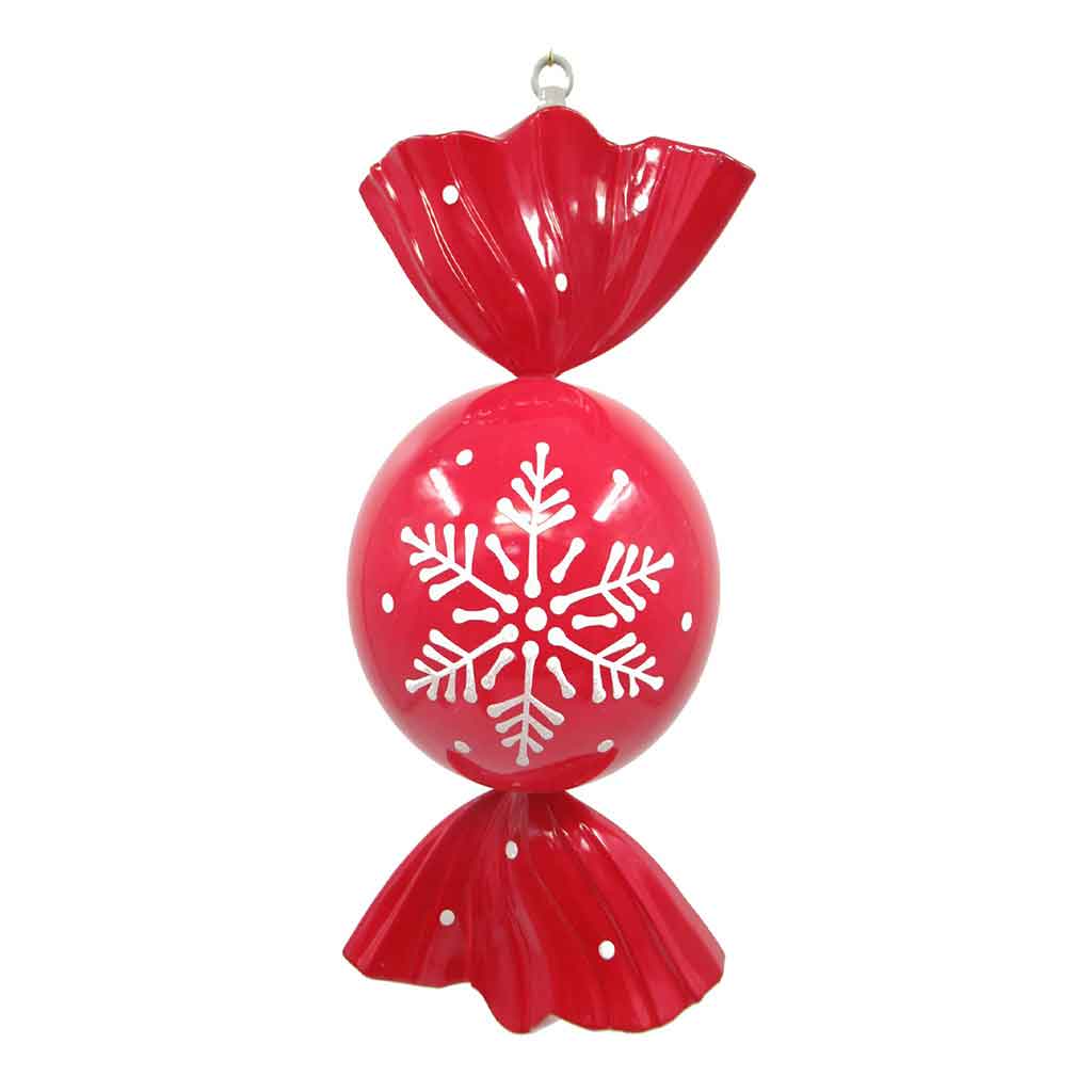 Adorno De Caramelo Rojo 48Cm