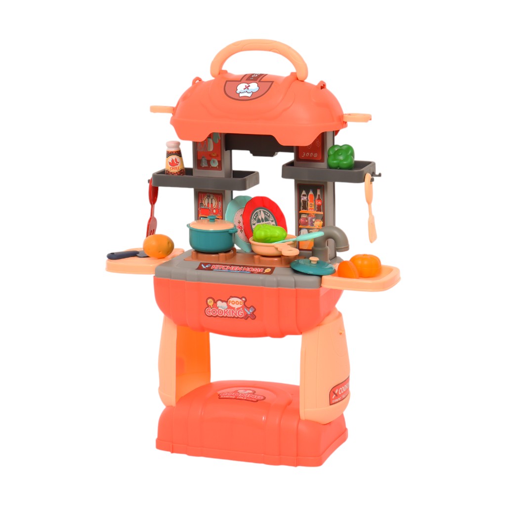 Set 2 En 1 Cocina/Maleta 33Pcs