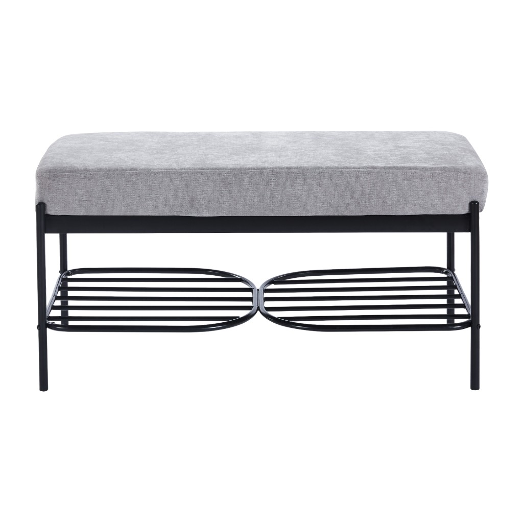 Banca Gris Katlyn 100X40X46Cm