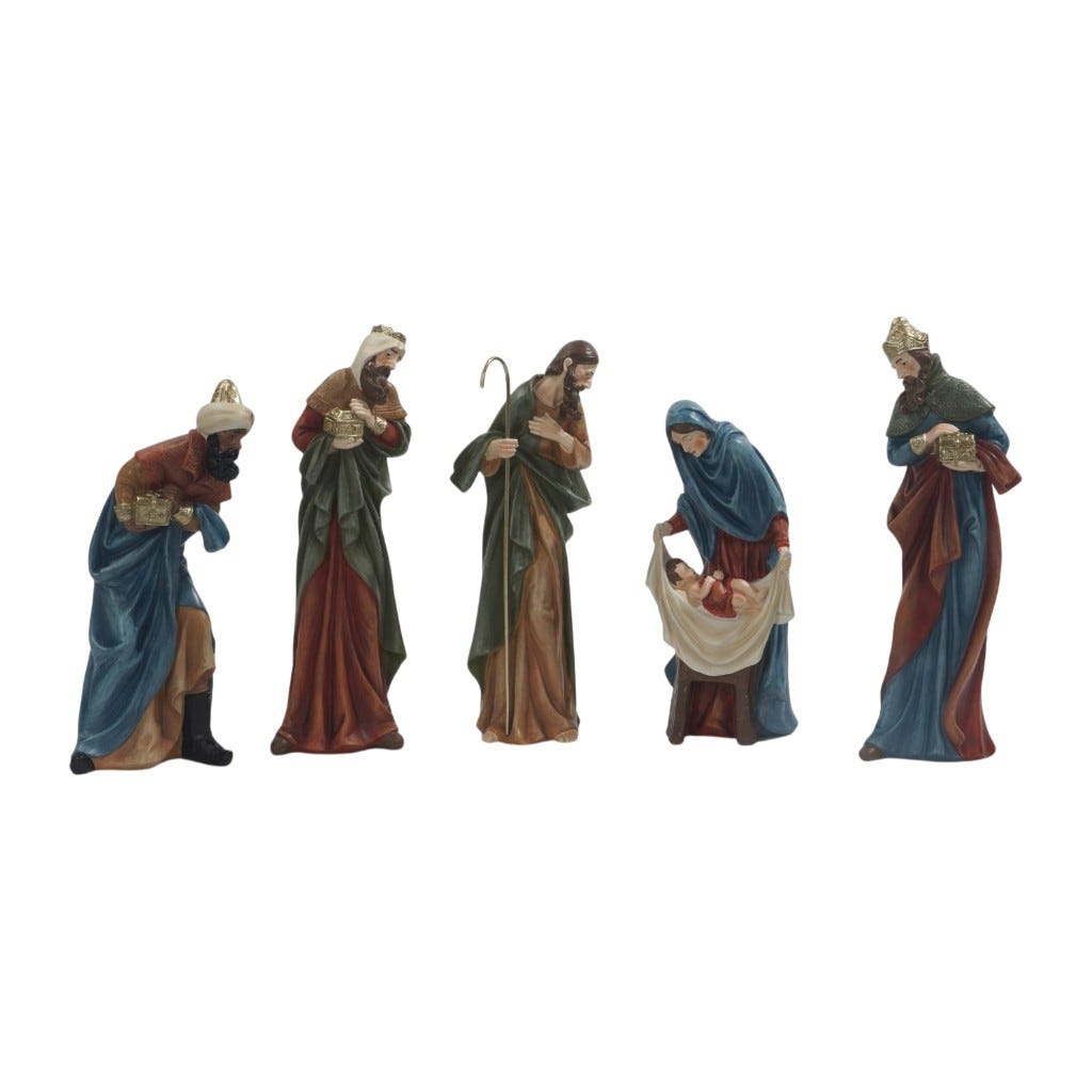 Set De Figuras De Nacimiento 5pzs 31Cm