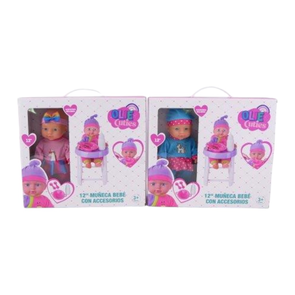 Bebés Muñecas Con Accesorios Surtidos 12"