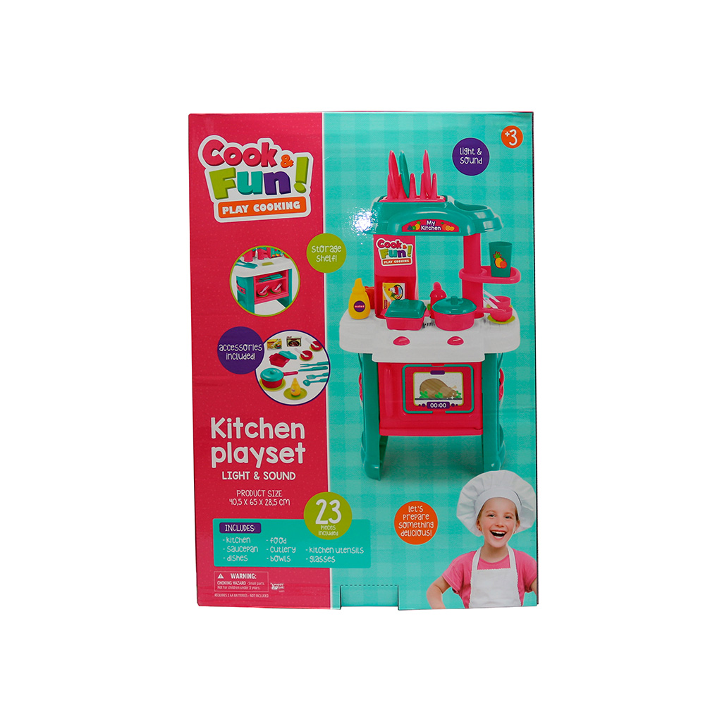 Juego De Cocina Grande Cook & Fun 23 Pzas
