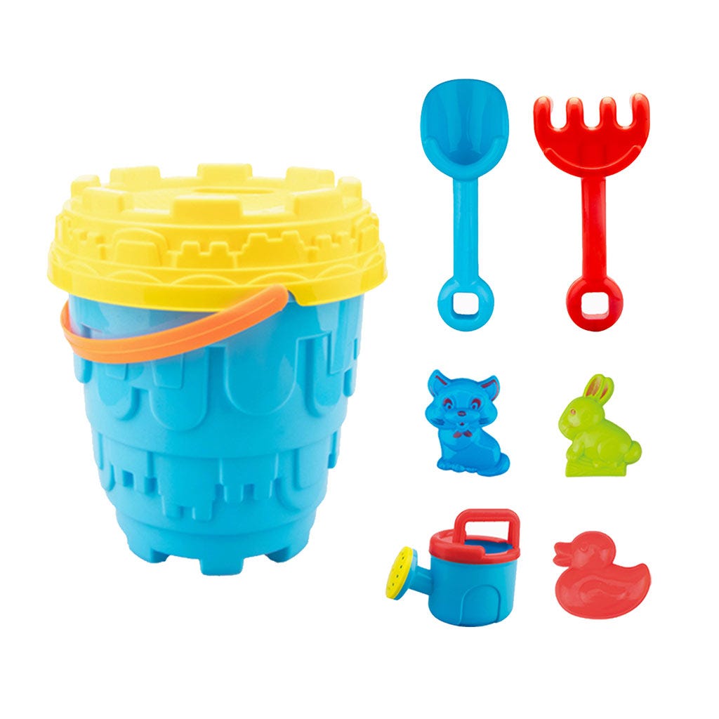 Set Infantil De Cubo Playero 7Pzs
