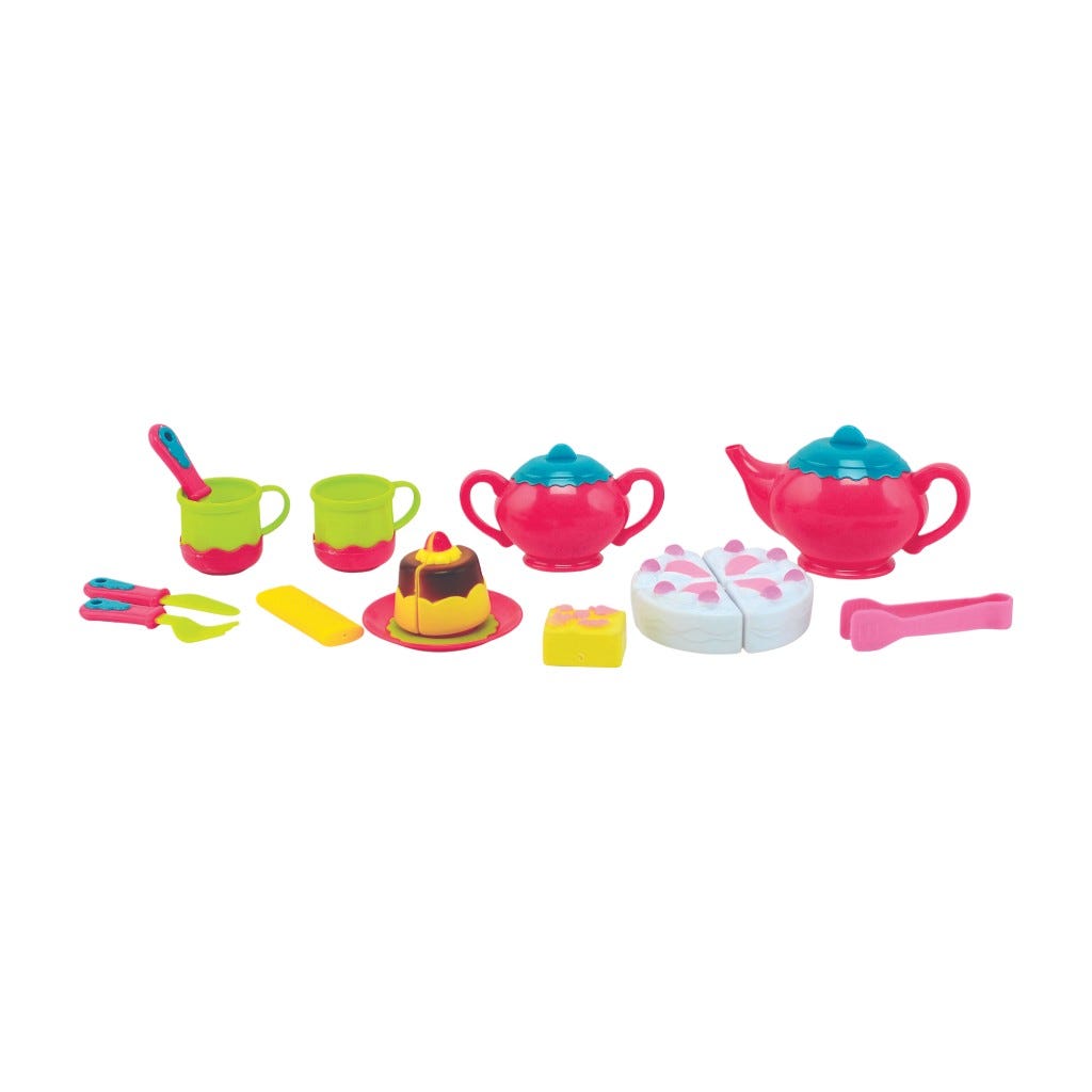 Set Juego De Té 20 Pzas, Pastel, Accesorios