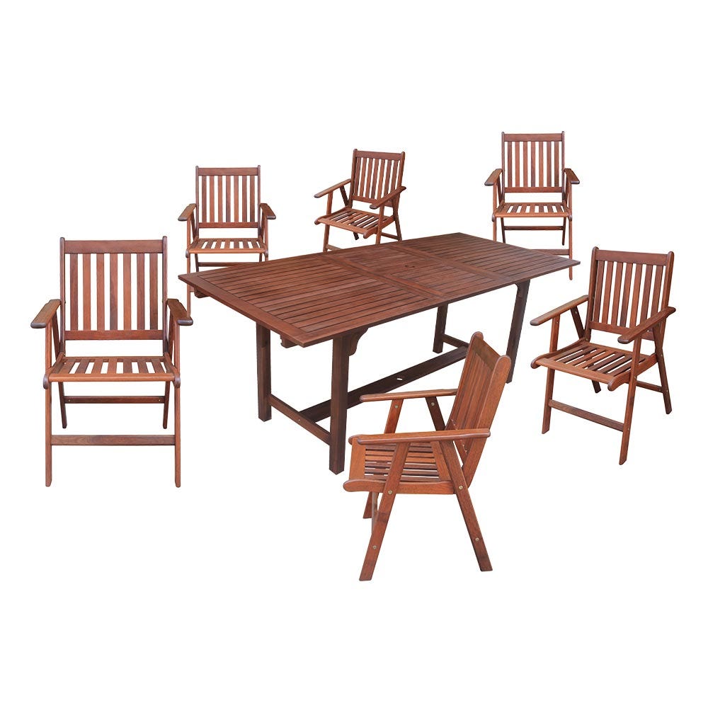 Juego de comedor para patio Avax 7pcs