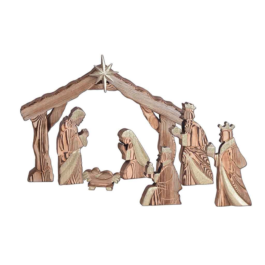 Nacimiento Set 7pcs Dorado 41cm