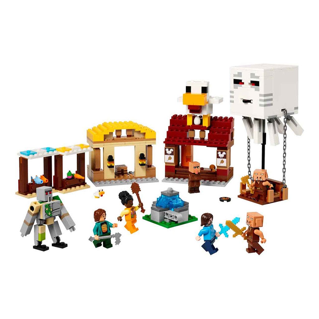 Bloques Lego Ataque A La Aldea Del Globo De Ghast 555Pzs