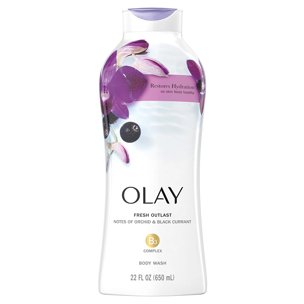 Body Wash Olay Fresh Outlast Orchid & Black Currant 22Oz