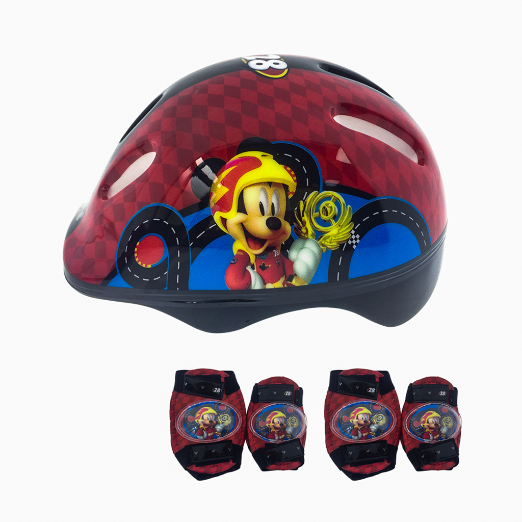 Casco y protectores Mickey Mouse 5pcs