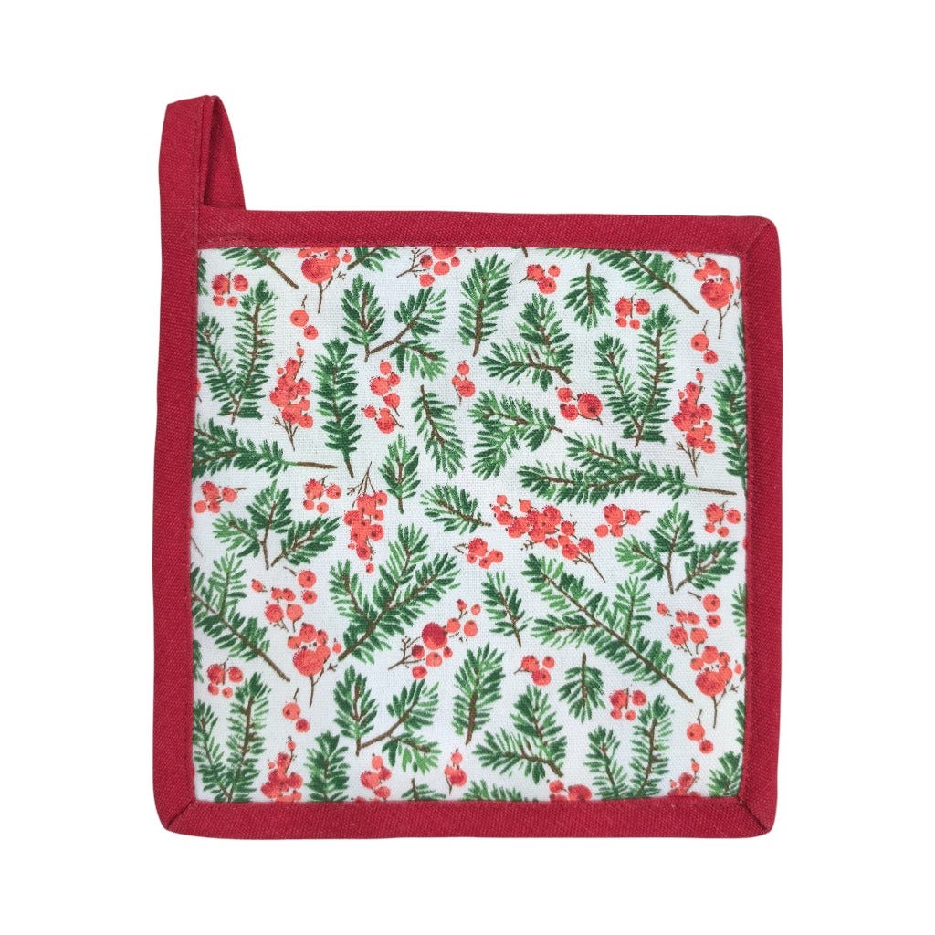 Agarra Olla Estampado Navideño 20x20cm