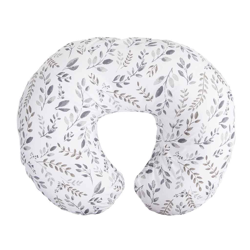 Cojín de lactancia de hojas gris Boppy