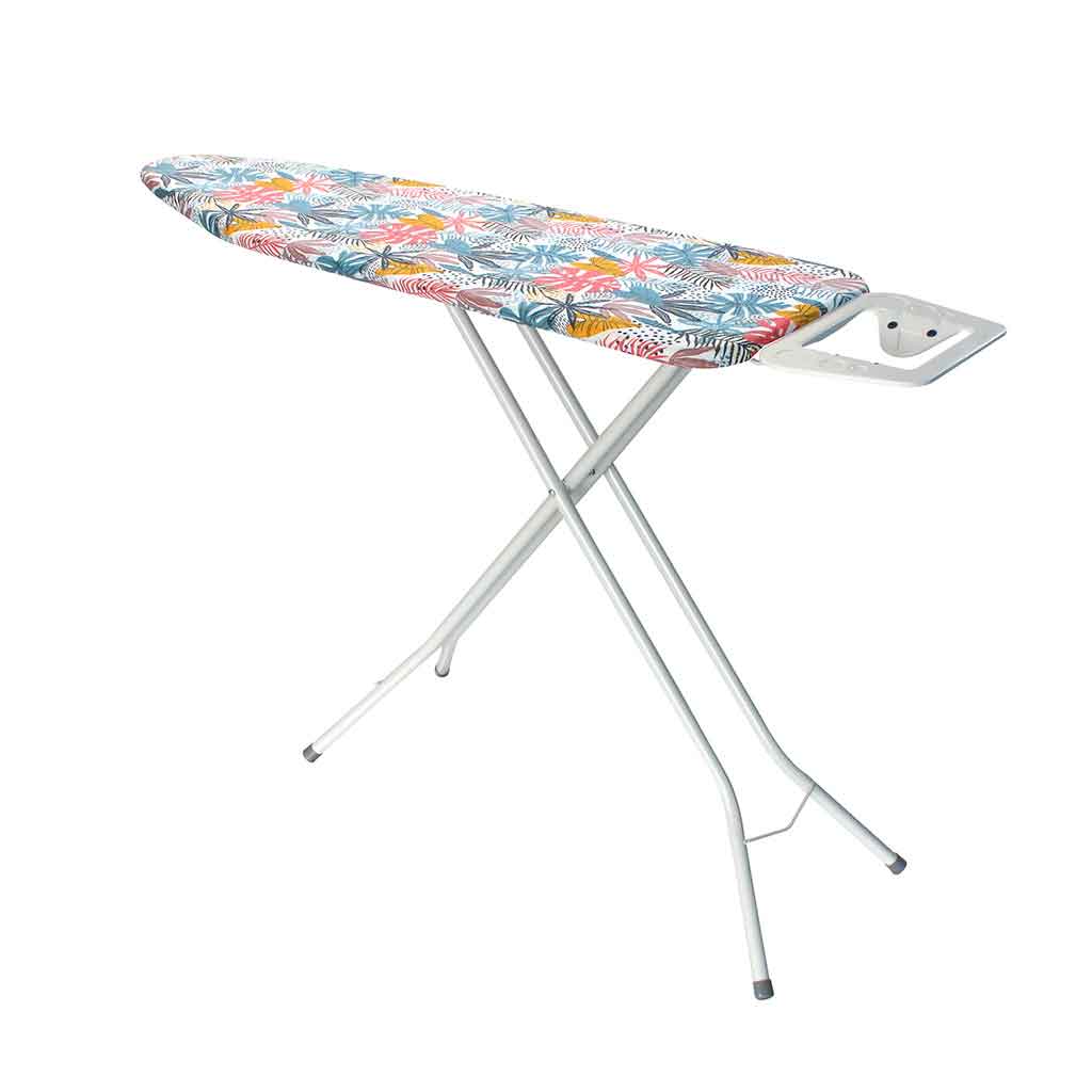 Tabla Para Planchar Estampado Hojas Tropical 142x38x89cm