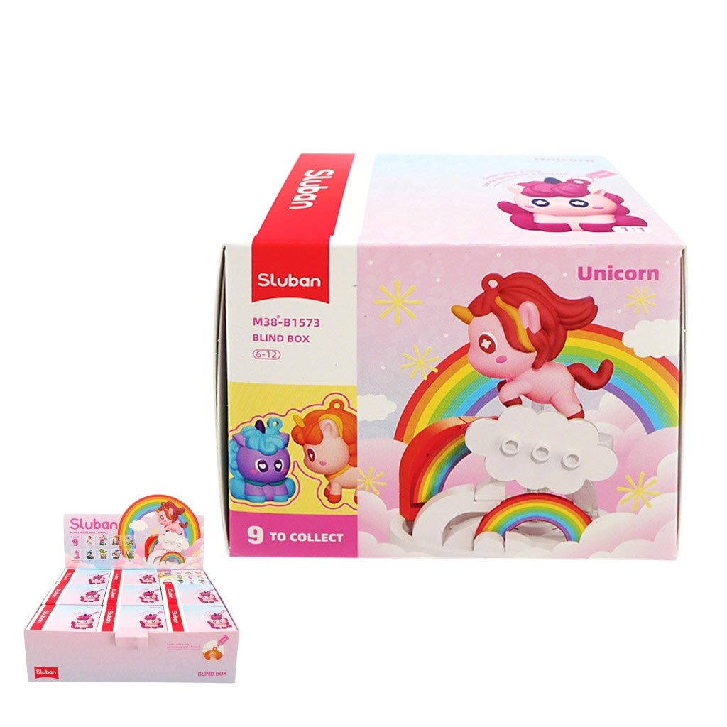 Caja Sorpresa Con Temática De Unicornios Surtidas