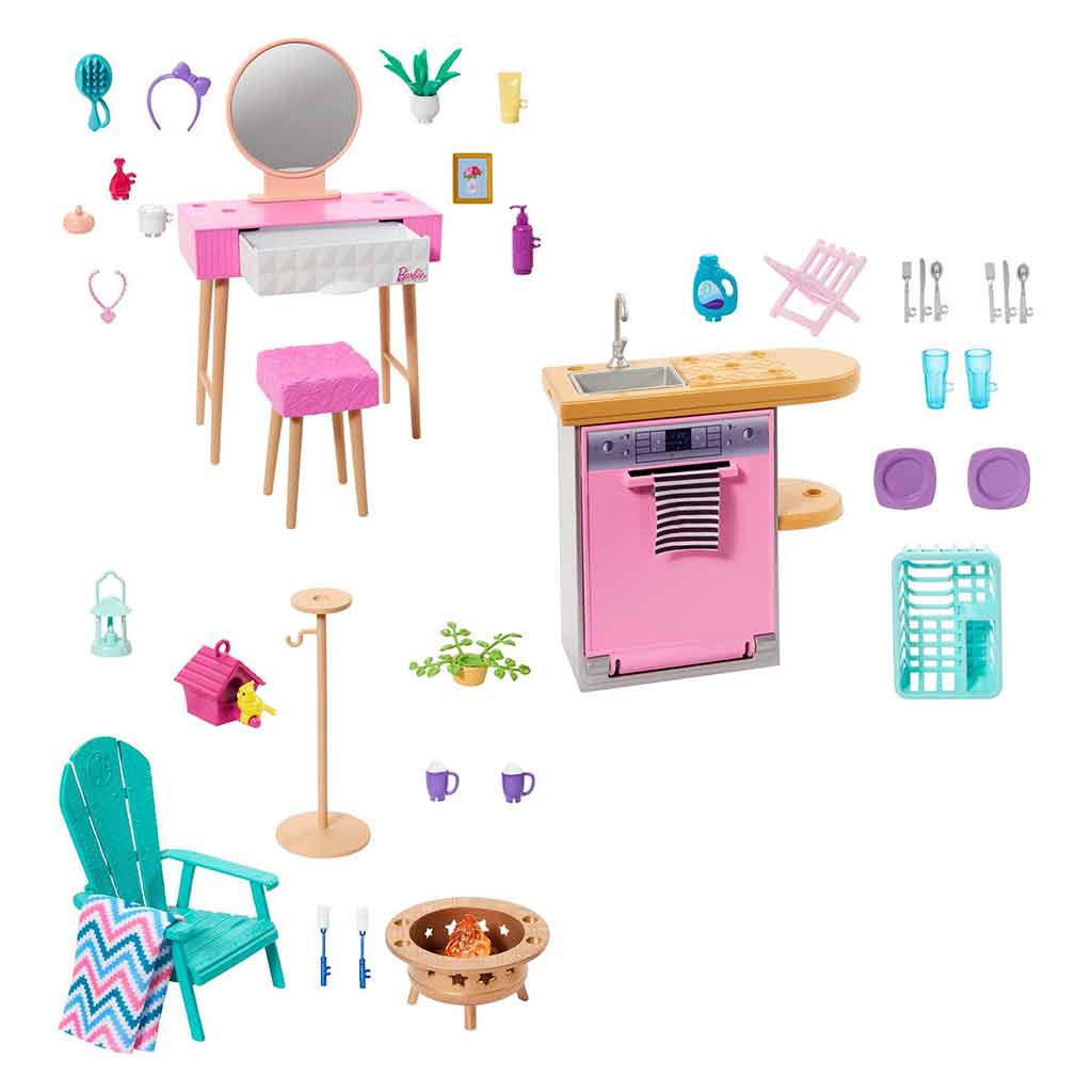 Barbie Set Accesorios Casa Surtidos