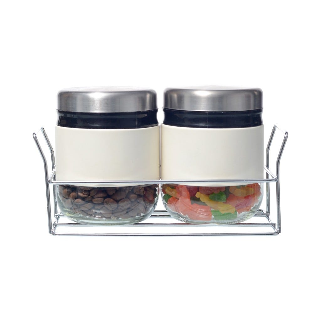 Juego De Especieros Con Soporte 14oz