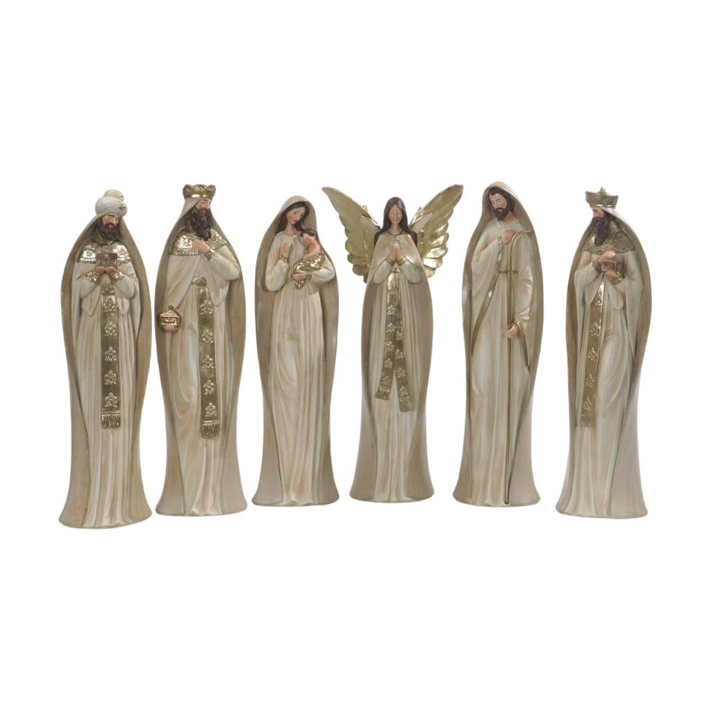 Set De Figuras De Nacimiento 6pzs 37cm
