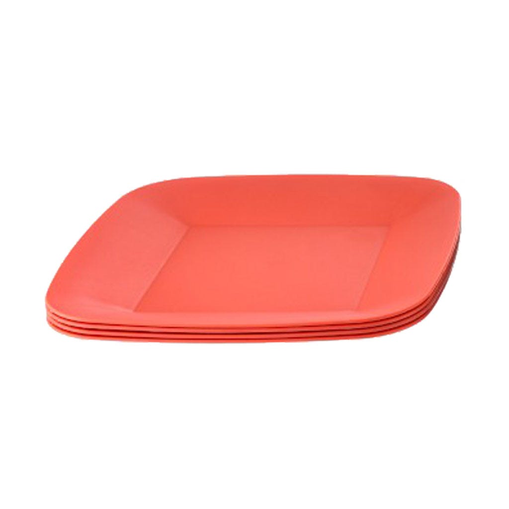 Plato Set 4Pzs Colores Surtidos - Aliss