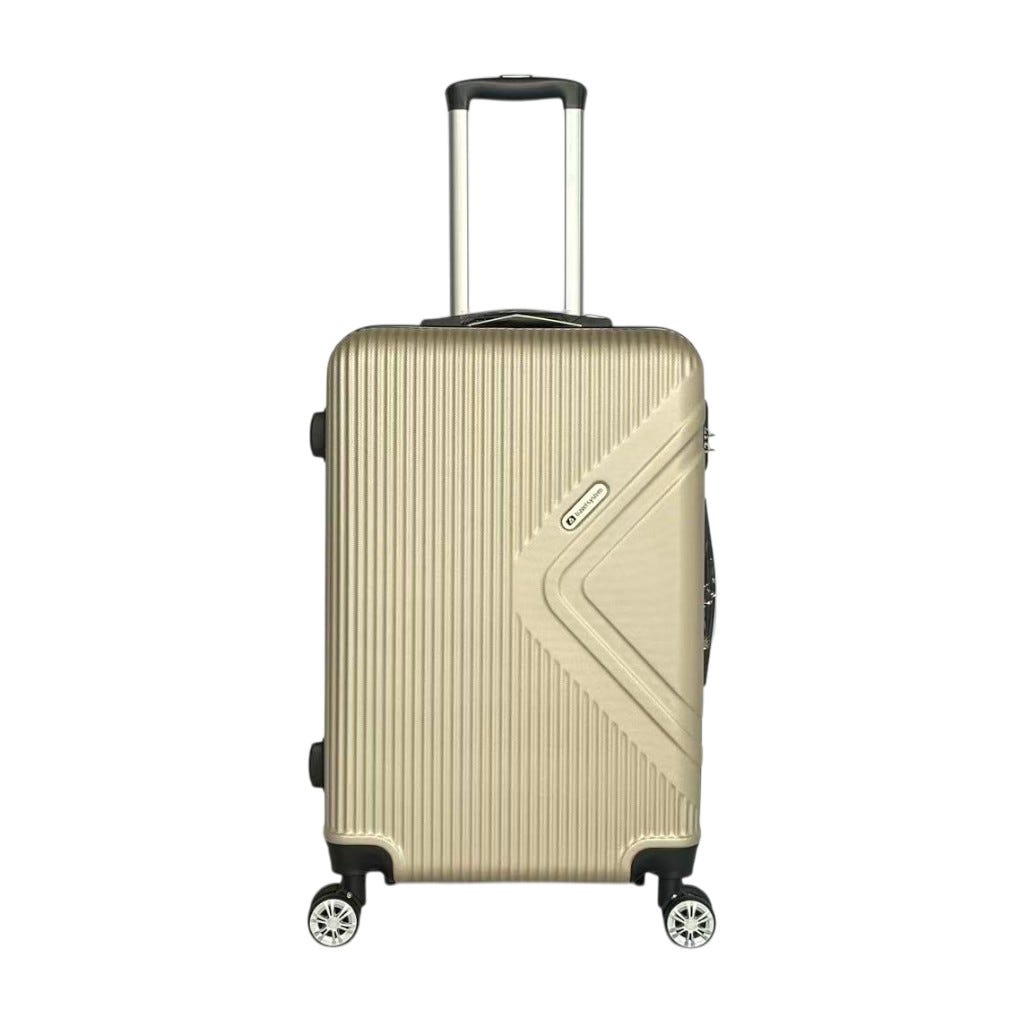 Set De 3 Maletas Abs Caqui Con Ruedas Dobles