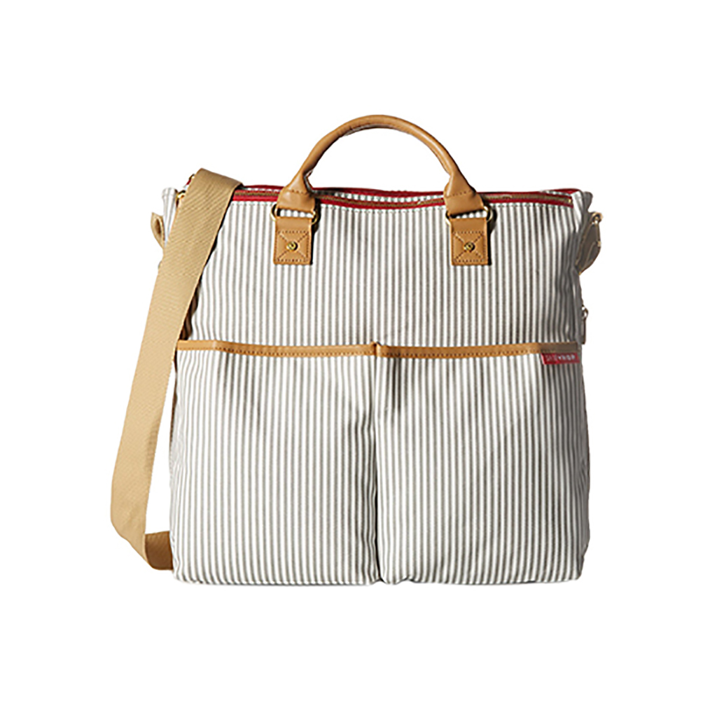 Bolsa para pañales de diseño raya francesa