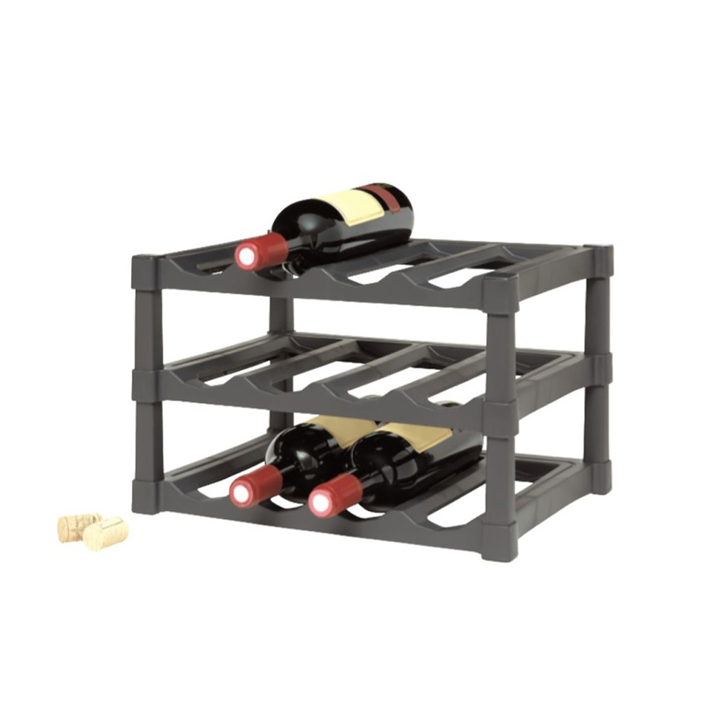 Estante Para Vinos Gris 30x39x25cm Gondol