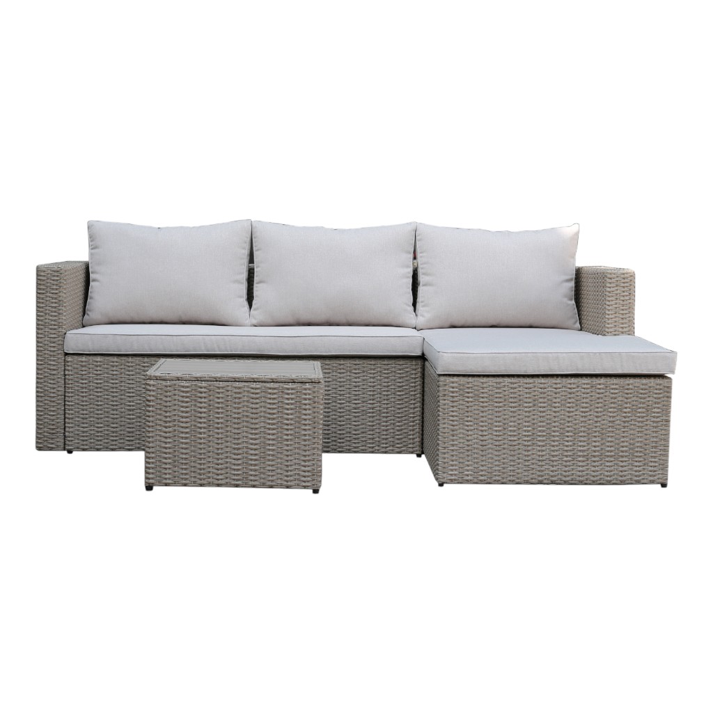 Juego De Patio Esquina Set 3pzs Oakland